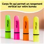Surligneurs BIC Marking avec Pointe Biseautée Modulable (1,2 mm-4,6 mm) - Jaune Fluo, Pack de 12