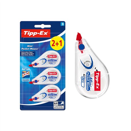 Tipp-Ex Mini Pocket Mouse Rubans Correcteurs - 6 m x 5 mm