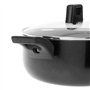 Sitram 715402 Faitout Aluminium pressé Ø24cm H10,5cm - Revêtement intérieur anti-adhésif sans PFOA - Coloris Noir - Couvercle Va