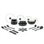 Sitram 715802 Batterie Cuisine Alu 26 Pcs : 2 manches amovible 3 Poêles Ø20