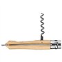 Opinel - N°10 Couteau Tire-Bouchon Décapsuleur pour Pique-Nique - Lame 10 cm Acier Inox, Manche Bois de Hêtre, Bague de Sécurité