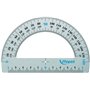 Maped - Rapporteur 180° Base 12 cm - Rapporteur de Traçage pour Mesure d’Angle 180 Degrés en Aluminium Résistant et Durable