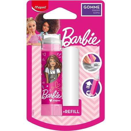 Maped - Gomme blanche Barbie - Gomme Rétractable