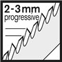 Bosch Accessories Lame de Scie Sauteuse U 234 X, 2mm-3mm Pas, 108mm Longueur, Lot de 3