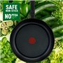 Tefal Comfort Max Sauteuse 26 cm + couvercle verre, Induction, Acier inoxydable haute qualité, Revêtement antiadhésif, Indicateu