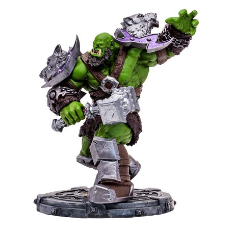 Lansay - McFarlane Toys - Figurine World of Warcraft Orc - Chaman / Guerrier - Échelle 1:12 - Licence officielle - Jouet Jeu Vid