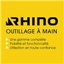 RHINO - Jeu de 3 Marteaux avec manche incassable (électricien 16mm, rivoir 25mm, menuisier 20mm) - Manche ergonomique trimatière