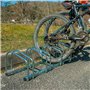 Râtelier 4 vélos au sol - Système Porte-Vélo - Support pour 4 vélos en acier galvanisé - Râtelier de rangement de vélos