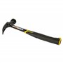 STANLEY FMHT1-51276 Marteau Arrache-Clous Forgé Droit Anti-Vibration 450G - Tête Compacte - Zone De Frappe Plus Large - Grip Ant