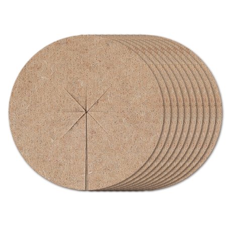 La Cordeline Disques de Paillage Naturel en Feutre Jute Ø 16cm