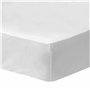 MATT & ROSE Drap Housse 160x200 cm Uni Coton Lavé | 100% Coton | Oeko-tex | Blanc