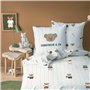 MATT & ROSE Parure de Lit Enfant 1 Personne Teddy Bear | 100% Coton | Oeko-TEX | Housse de Couette 140x200 cm + 1 Taie d'oreille