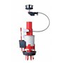 Wirquin 10724143 Mécanisme chasse d'eau wc double chasse avec bouton poussoir à câble Easy Clic