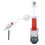 Wirquin 10724083 Chasse d'eau wc complète mécanisme wc simple chasse MX & robinet flotteur à alimentation latérale F80