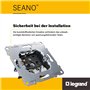 LEGRAND, SEANO 765089 Prise de données RJ11 + RJ45 Cat.6 UTP avec connecteur RJ11 pour téléphone et connexion de données (RJ45,