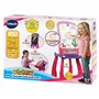 VTech - Magi Chevalet Interactif 3 en 1 Rose, Tableau Enfant Magique, Double Face Blanc Effaçable et Noir à Craie, Table à Dessi