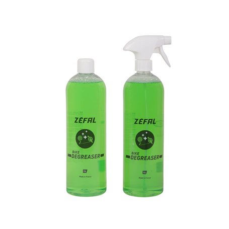 ZEFAL Bike Degreaser 1 L + Recharge 1 L - Produit Dégraissant Vélo Efficace - Nettoyant Freins Chaine et Disques Velo - Action D