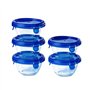 Pyrex Cook & Go - Lot de 5 LunchBox Rondes - 0
