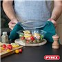 Pyrex 4 In 1 - Lot de 2 Cocottes 1L - Verre Borosilicate - Cuisson Four Façon Vapeur - Cuisine Mijotée - Compatible micro-ondes 
