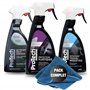 ProTechMC | Kit Nettoyage Voiture Interieur | Nettoyant Multi-Surfaces | Protecteur Plastiques | Détachant Tissus et Moquettes |