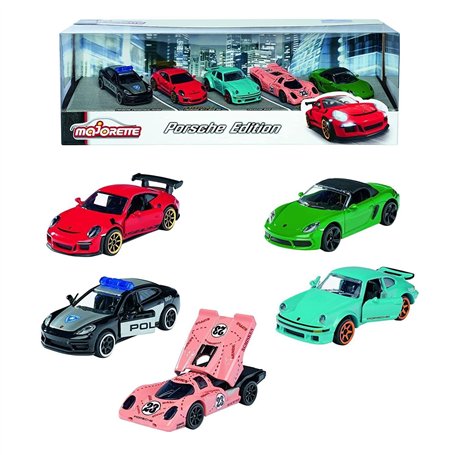 Smoby Majorette - Porsche Giftpack - Voitures Miniatures en Métal - Coffret 5 Véhicules - 212053171