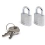 Master Lock 9120EURTCC Lot de 2 Cadenas à Clé en Aluminium Massif