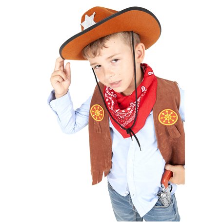 RUBIES - Déguisement de Cowboy pour enfant - Taille Unique (5-8ans)