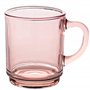 Duralex® - Lot de 6 Mugs en Verre Trempé Rose 26cl - Collection Versailles Ultra Résistants et Empilables – Fabrication Français