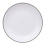 5five - assiette "square" gris charbon 25cm