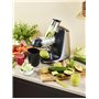riviera&bar - Extracteur de Jus de Fruits, Légumes et Sorbets Horizontal PEJ750 - Vis Céramique​ à Extraction Lente, 70trs/mn - 