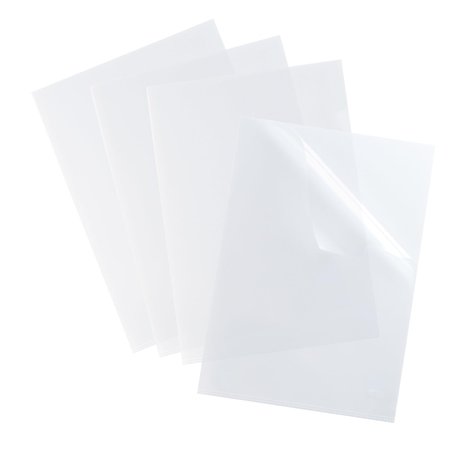 OXFORD Boîte de 100 Pochettes-Coin Shine A4 Polypro Lisse Epaisseur 12/100ème Incolore