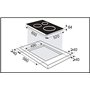 Sauter - SPI9643B - Plaque Induction - Table de Cuisson Encastrable - Noir - 4 Foyers - 7400W - Dimensions Encastrement : 56x49c