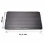 FISHTEC Plateau de Décongélation - Plaque Décongélation Rapide - Planche pour Viande et Dégivrage des Aliments Congelés - sans E