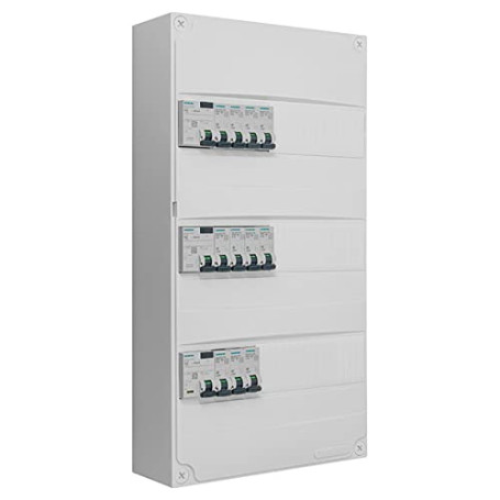 Tableau électrique 3 rangées pré-équipé SIEMENS 40A + 63A