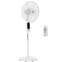 HOMCOM Ventilateur sur pied Ø 42cm 50W télécommande minuterie 3 modes 3 vitesses écran LED puissant silencieux hauteur réglable