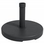 Outsunny Pied de Parasol Rond Base de lestage 15 kg en Plastique HDPE poignée intégrée pour mât Ø 24-38 mm dim. Ø 46
