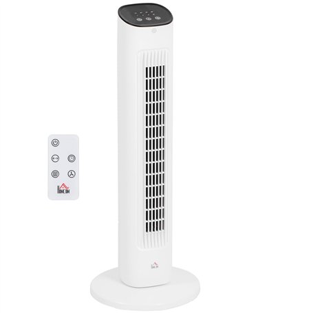 HOMCOM Ventilateur colonne 50W avec télécommande