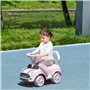 AIYAPLAY Porteur Enfants Voiture Porteur Bébé 18-36 Mois Volant klaxon et Butée Anti-Bascule Charge 25 kg 53x25x35 cm Rose