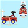 AIYAPLAY Porteur Trotteur Enfants véhicule à Pousser Camion de Pompier 18-36 Mois Coffre phares Musique Rouge
