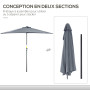 parasol de jardin extérieur 5 entretoise