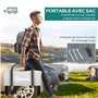 Outsunny Tente de Camping pour 3-4 Personnes, Tente familiale avec 1 Salon et 1 Chambre, imperméable, Facile à Transporter avec 