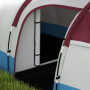 Outsunny Tente de Camping, Tente Tunnel 2-3 Personnes légère ventilée avec 3 Portes, Porche, Sac de Transport Inclus, Rouge