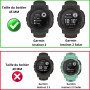 PHONILLICO Verre Trempé pour Garmin Instinct 2 / Instinct 2 Solar [Lot de 2] Film Protection Ecran Montre Anti Rayure