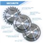 DIAMWOOD - Lot de 3 Lames Bois Scie Circulaire Universelle HM | Scie Table, Combinée Toupie scie | Diamètre 250 mm | 24-48-60 De