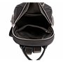 David Jones - Petit Sac à Dos Femme Mode Ville - Sac à Main Porté Epaule Fille Nylon Cuir PU Souple - Mini Cartable Multipoche F