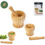 COOK CONCEPT - KA4328 - Pilon et Mortier en Bambou Cuisine Ustensile de Cuisine Ustensile de Preparation