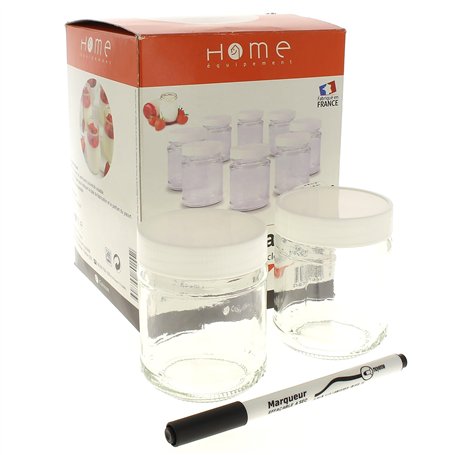 Pot de yaourtières par 8 pour Yaourtiere