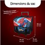 Bagtrotter - Cartable 38 cm à roulettes - Spider Man Bleu - Primaire - Bretelles et dos rembourrés - Bandes Réfléchissantes - Gr