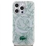 Lacoste LCHMP15LUREH Coque rigide pour iPhone 15 Pro 6,1" Blanc Double couche Répétition