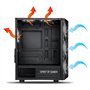 Spirit Of Gamer - Boitier PC Gamer RGB, 6 Ventilateurs 120 mm ARGB Inclus, Compatible mATX, Moyen Tour Gaming Vide avec Paroi La